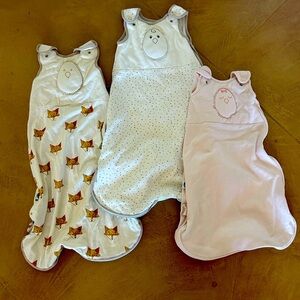 Nested Bean Sleep Sack Bundle of Three Bamboo and Cotton
